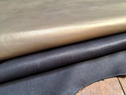 Lot de 2 peaux - Cuir de mouton et de chèvre - A - Cuir en Stock