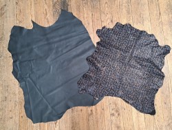 Lot de 2 peaux de Cuir de chèvre et d'agneau - C - Cuir en Stock