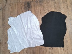 Lot de 2 peaux - Cuir d'agneau et de chèvre -i-