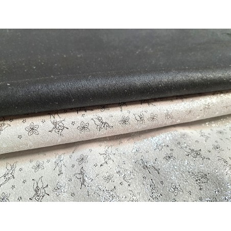 Lot de 2 peaux - Cuir d'agneau et de chèvre -i-