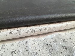 Lot de 2 peaux - Cuir d'agneau et de chèvre -i-