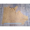 Demi-peau de cuir de vache grainée - moutarde - maroquinerie - ameublement - cuir en stock