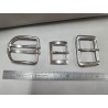 LOT de 3 boucles de ceinture - G - Nickelé - 25mm / 35mm / 40mm