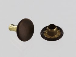 lot rivets double calotte acier bronze accessoire maroquinerie Cuir en Stock