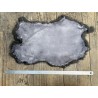 Cuir peau de lapin en poil Cuir en Stock Gris cendre