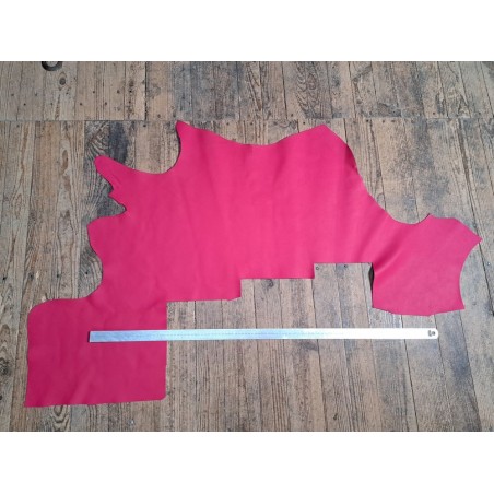 Demi peau de cuir de veau Swift - souple et lisse - Fuchsia