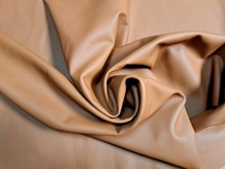 Peau de cuir de veau swift lisse - camel - maroquinerie - Cuir en stock