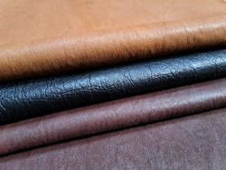 Lot de 3 peaux de cuir stretch - Cuir en Stock