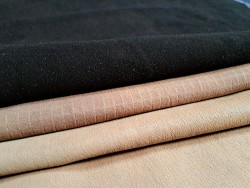 Lot de 3 peaux de cuir stretch - Cuir en Stock