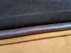 Lot de 3 peaux de cuir stretch - Cuir en Stock