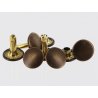 lot rivets double calotte acier bronze vieilli accessoire maroquinerie cuir en stock