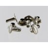 lot rivets double calotte acier nickelé accessoire maroquinerie cuir en stock