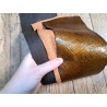 Peau de cuir de poisson - saumon - Cuir marin - Cuir en stock
