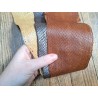 Peau de cuir de poisson - saumon - Cuir marin - Cuir en stock