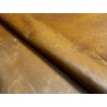 Croûte de cuir de vache tannage végétal cirée – caramel - Cuir en Stock