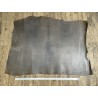Croûte de cuir de vache tannage végétal cirée – gris - Cuir en Stock