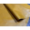 Croûte de cuir de vache tannage végétal cirée – jaune - Cuir en Stock
