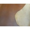 Croûte de cuir de vache tannage végétal cirée – noisette - Cuir en Stock