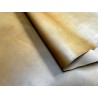Croûte de cuir de vache tannage végétal cirée – Sable - Cuir en Stock