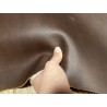 Croûte de cuir de vache tannage végétal cirée – Chocolat - Cuir en Stock