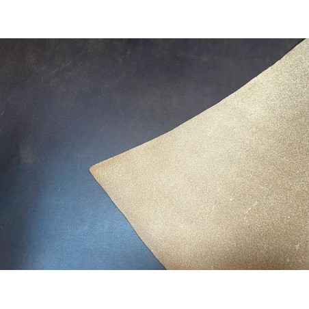 Croûte de cuir de vache tannage végétal cirée – Chocolat - Cuir en Stock