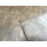 Croûte de cuir de vache tannage végétal cirée – Fauve patiné - Cuir en Stock