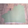 Demi-peau de cuir de vache grainée - Vert sauge - A - Cuir en Stock