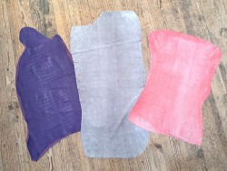 Lot de 3 peaux de cuir stretch - Cuir en Stock