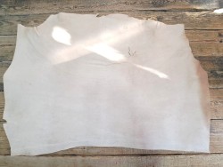 Collet de cuir de vache naturel – Tannage végétal 2ᵉ choix