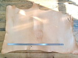 Collet de cuir de vache – Tannage végétal raide 2ᵉ choix - C -