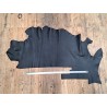 Demi-peau de cuir de taurillon  - Noir - Cuir en Stock