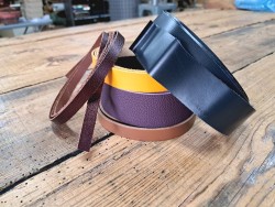 Lot de 5 bandes de cuir classique ou à effet - 2ème choix