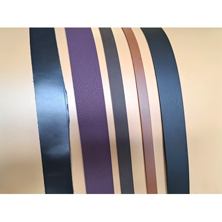 Lot de 5 bandes de cuir classique ou à effet - 2ème choix