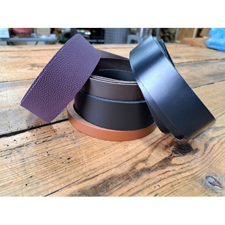 Lot de 5 bandes de cuir classique ou à effet - 2ème choix