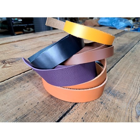 Lot de 5 bandes de cuir classique ou à effet - 2ème choix