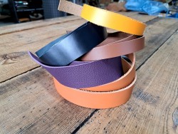 Lot de 5 bandes de cuir classique ou à effet - 2ème choix