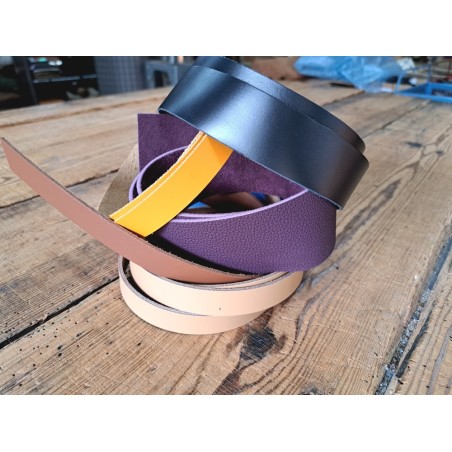 Lot de 5 bandes de cuir classique ou à effet - 2ème choix