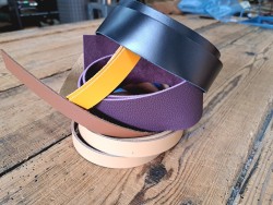 Lot de 5 bandes de cuir classique ou à effet - 2ème choix