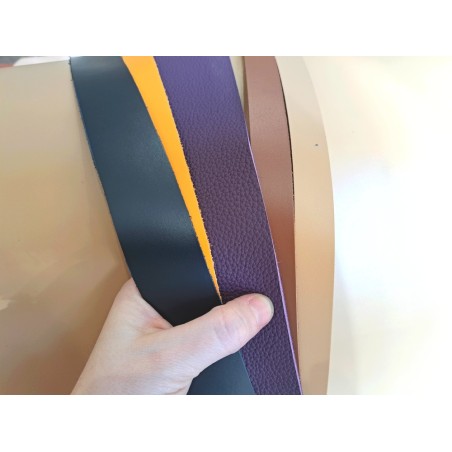 Lot de 5 bandes de cuir classique ou à effet - 2ème choix