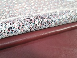 Lot de 2 peaux de cuir d'agneau et de chèvre - Bonnes affaires