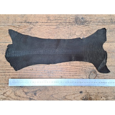 Lot de 2 pattes d'autruche - F - Anthracite/Noir - Cuir en Stock