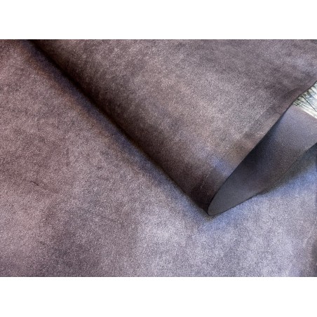 Croûte de cuir de vache tannage végétal cirée – marron vieilli - Cuir en Stock