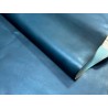 Croûte de cuir de vache tannage végétal cirée – Bleu pétrole - Cuir en Stock