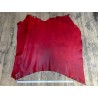 Croûte de cuir de vache tannage végétal cirée – Rouge - Cuir en Stock