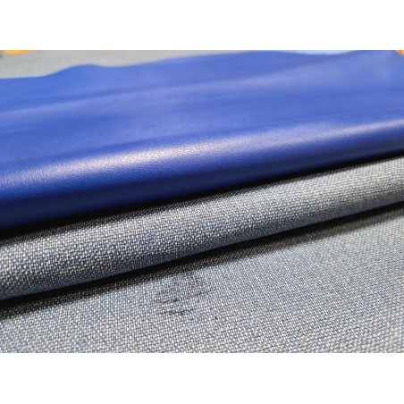 Lot de 2 peaux uniques - Cuir d'agneau et de chèvre -E- Cuirenstock