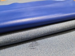 Lot de 2 peaux uniques - Cuir d'agneau et de chèvre -E- Cuirenstock