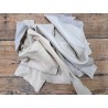 chutes morceaux de cuir de vache - lin - Cuir en Stock