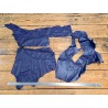 Chutes de cuir de veau - bleu reflex - maroquinerie - Cuir en Stock