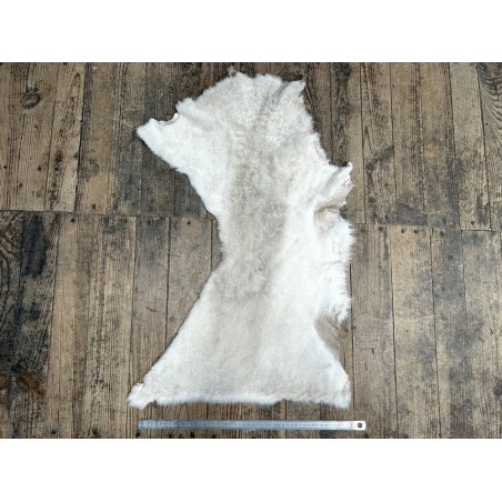 Peau de mouton lainé beige - CHOIX ÉCART - B - Cuir en Stock