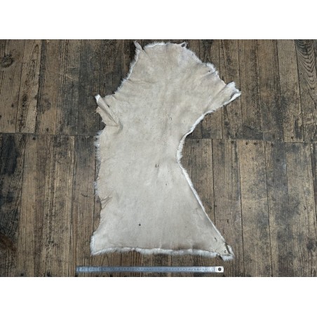 Peau de mouton lainé beige - CHOIX ÉCART - B - Cuir en Stock
